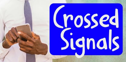 Crossed Signals Pro Font Poster 1