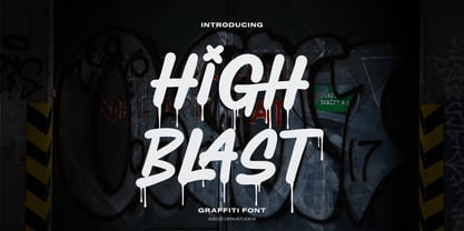 High Blast Font Poster 1