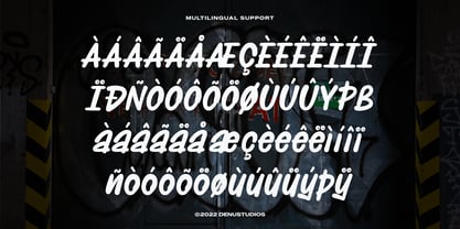 High Blast Font Poster 11