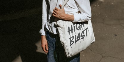 High Blast Font Poster 8