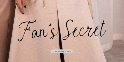 Fans Secret Font Poster 1