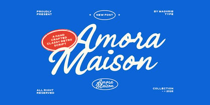 Amora Maison Font Poster 1
