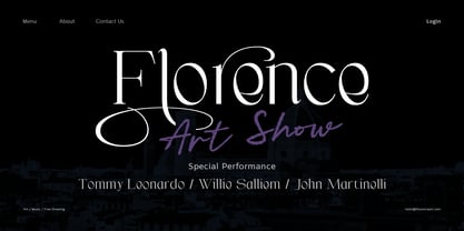Helio Rainbow Serif Font Poster 2