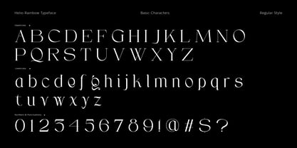 Helio Rainbow Serif Font Poster 6