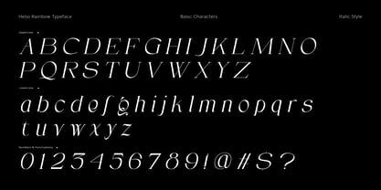 Helio Rainbow Serif Font Poster 7