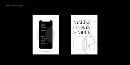 Helio Rainbow Serif Font Poster 8