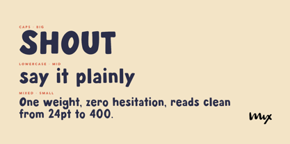 Max Volume Font Poster 8