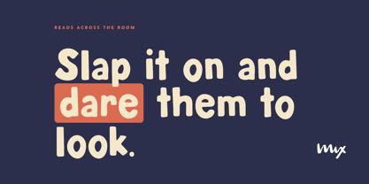 Max Volume Font Poster 2