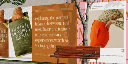 Celineso Aroma Font Poster 2