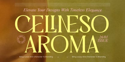 Celineso Aroma Font Poster 1