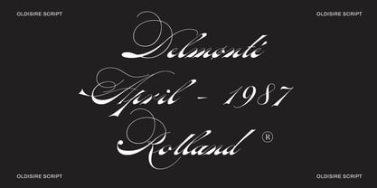 Oldisire Script Font Poster 10