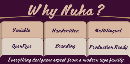 SF Nuha Font Poster 7