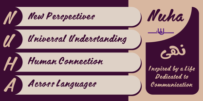 SF Nuha Font Poster 4