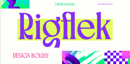 Rigflek Font Poster 1