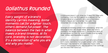 Goliathus Rounded Font Poster 8
