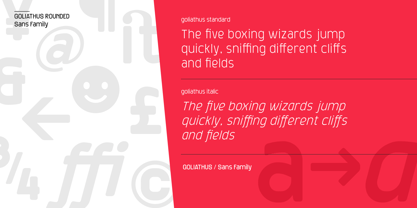 Goliathus Rounded Font Poster 5