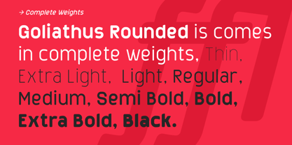 Goliathus Rounded Font Poster 3