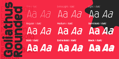 Goliathus Rounded Font Poster 2