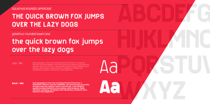 Goliathus Rounded Font Poster 4