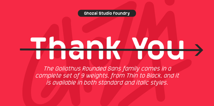 Goliathus Rounded Font Poster 10
