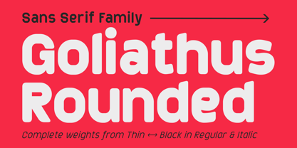 Goliathus Rounded Font Poster 1