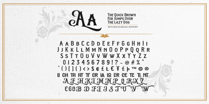 White Ascents Font Poster 9
