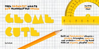 Geome Cute Font Poster 1