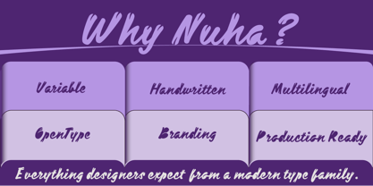 SF Nuha Solid Font Poster 7