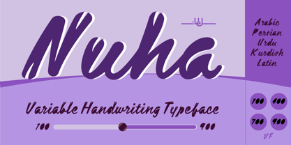 SF Nuha Solid Font Poster 1