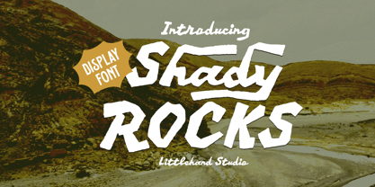 Shady Rocks Font Poster 1
