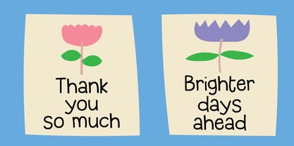Blue Talk Font Poster 5