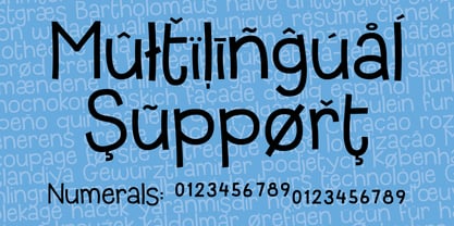 Blue Talk Font Poster 8