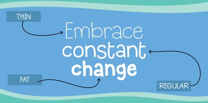 Blue Talk Font Poster 3