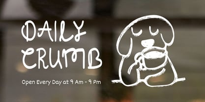 Rawflesia Hand Drawn Font Font Poster 7