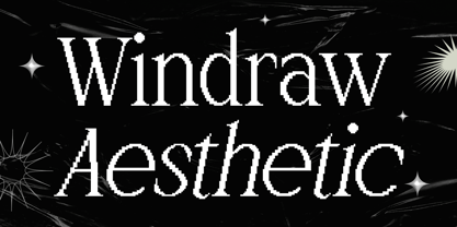 Windraw Aesthetic Font Poster 1