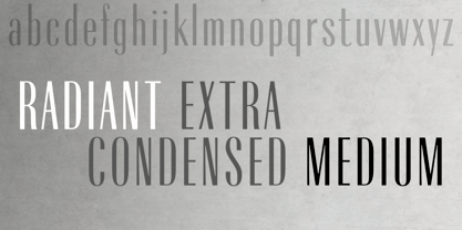 Radiant Extra Condensed CT Font Poster 6