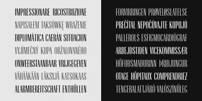 Radiant Extra Condensed CT Font Poster 9
