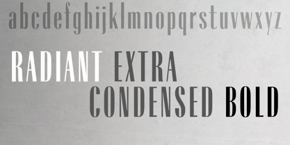 Radiant Extra Condensed CT Font Poster 11