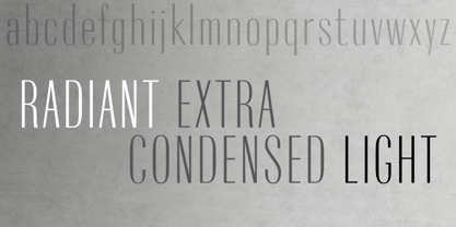 Radiant Extra Condensed CT Font Poster 1