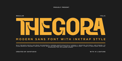 Thegora Font Poster 1