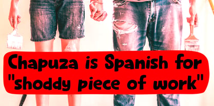 Chapuza Pro Font Poster 2