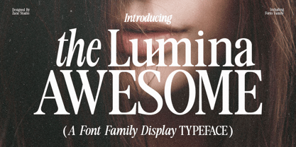 The Lumina Awesome Font Poster 1