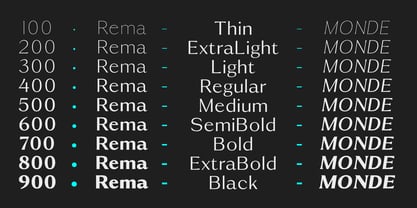 Rema Monde Font Poster 2