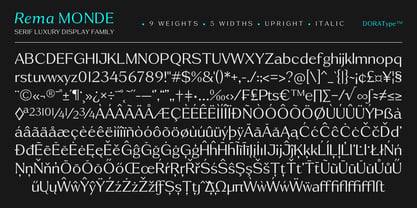 Rema Monde Font Poster 10