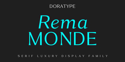 Rema Monde Font Poster 1