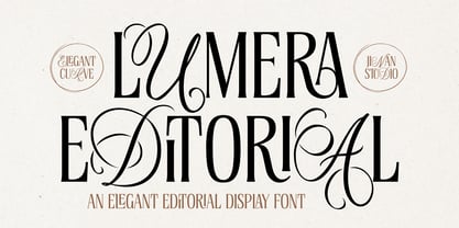 Lumera Editorial Font Poster 1
