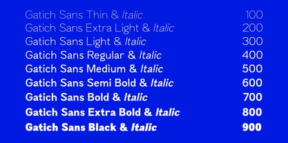 Gatich Sans Font Poster 2