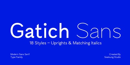 Gatich Sans Font Poster 1