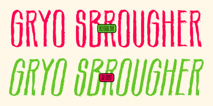 Sbrougher Font Poster 10