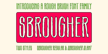 Sbrougher Font Poster 1
